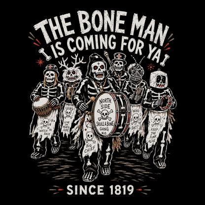 Skull & Bone Gang Tee Black Design