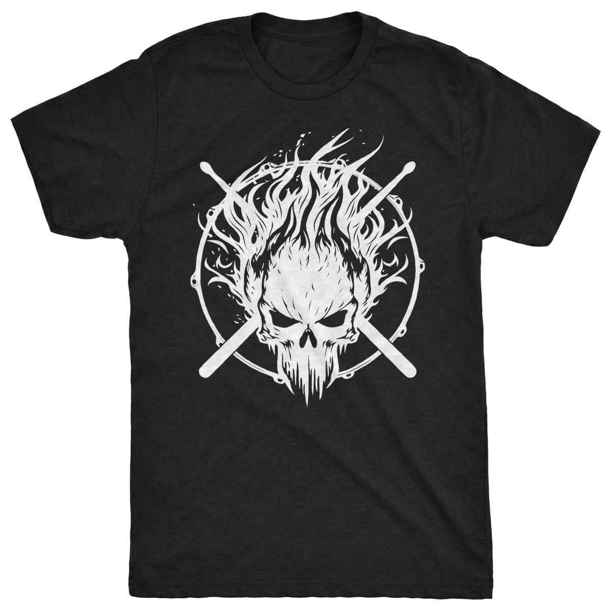 Skull & Sticks Tee Black Mockup