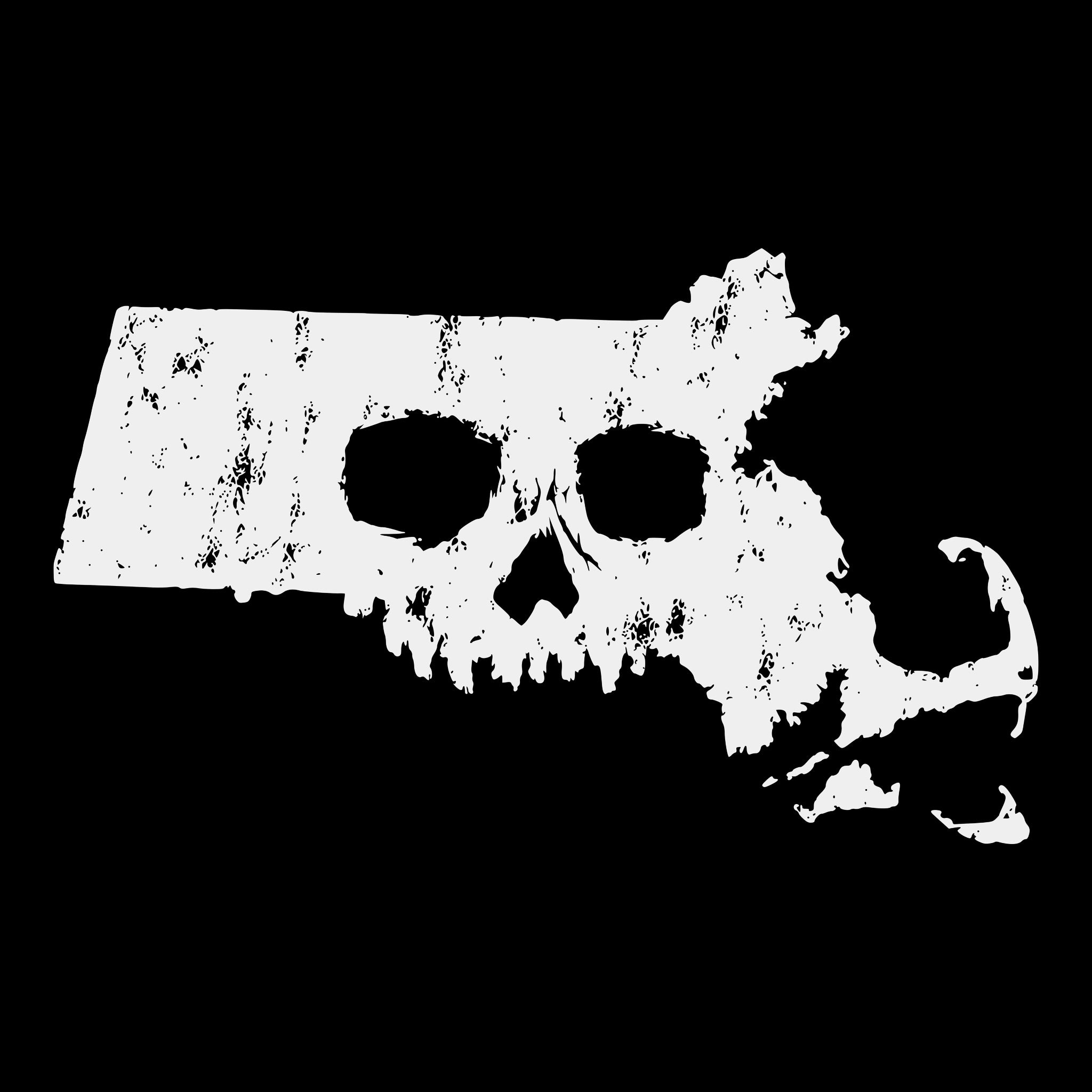 Skullchusetts Tee Black Design