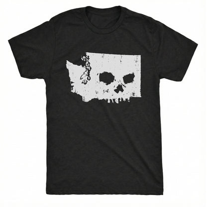 Skullington Tee Black Mockup
