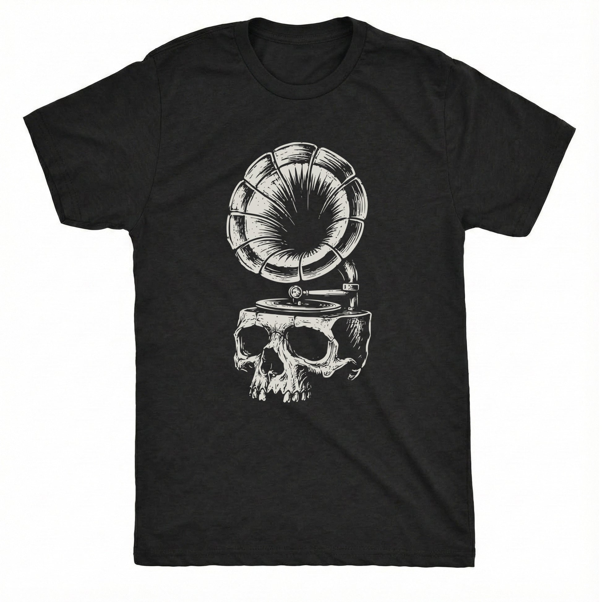Skullophone Tee Black Mockup