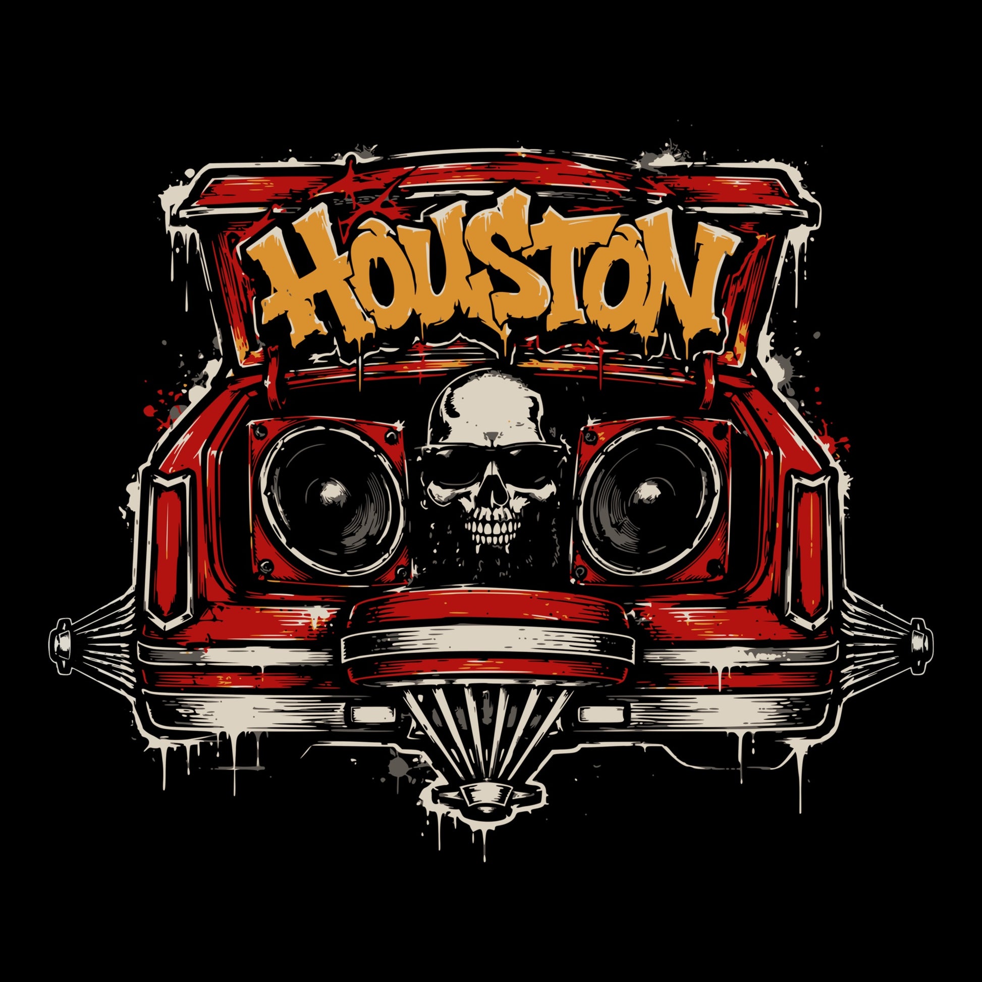 Slab Car Tee Black Design