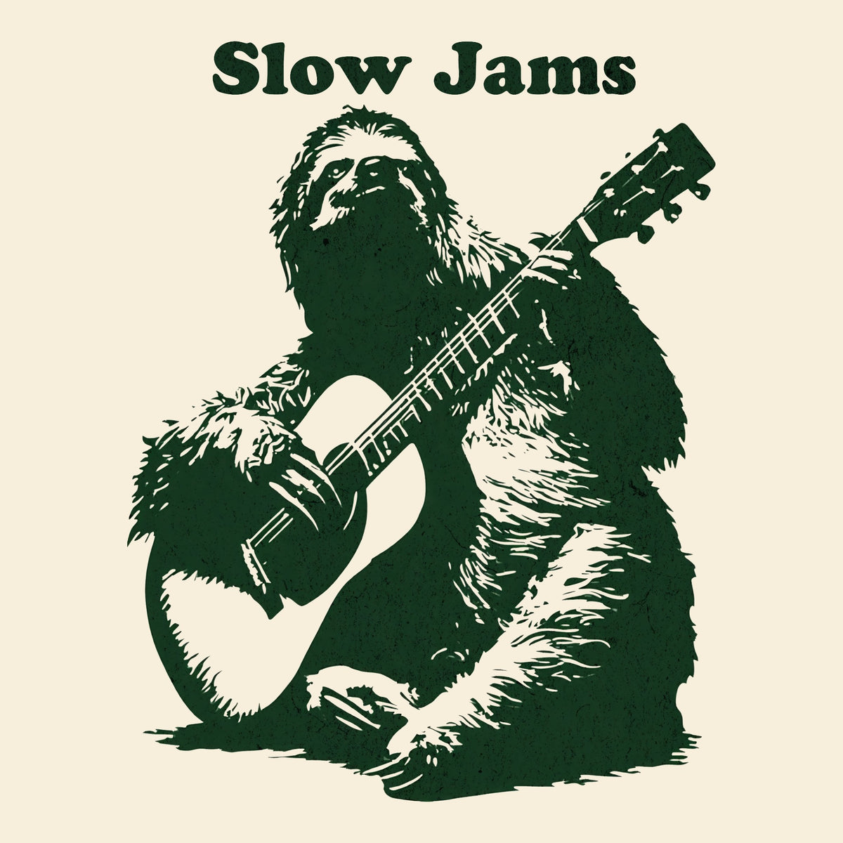 Sloth Jams Tee Natural Design