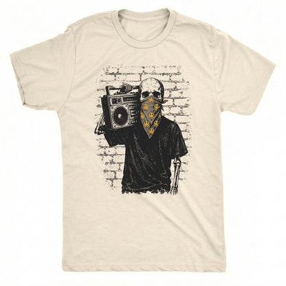 Smiley Bap Tee Natural Mockup