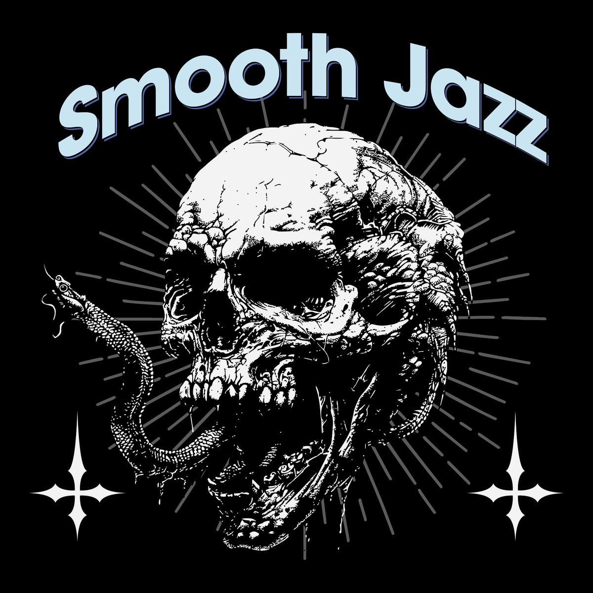 Smooth Jazz Tee Black Design