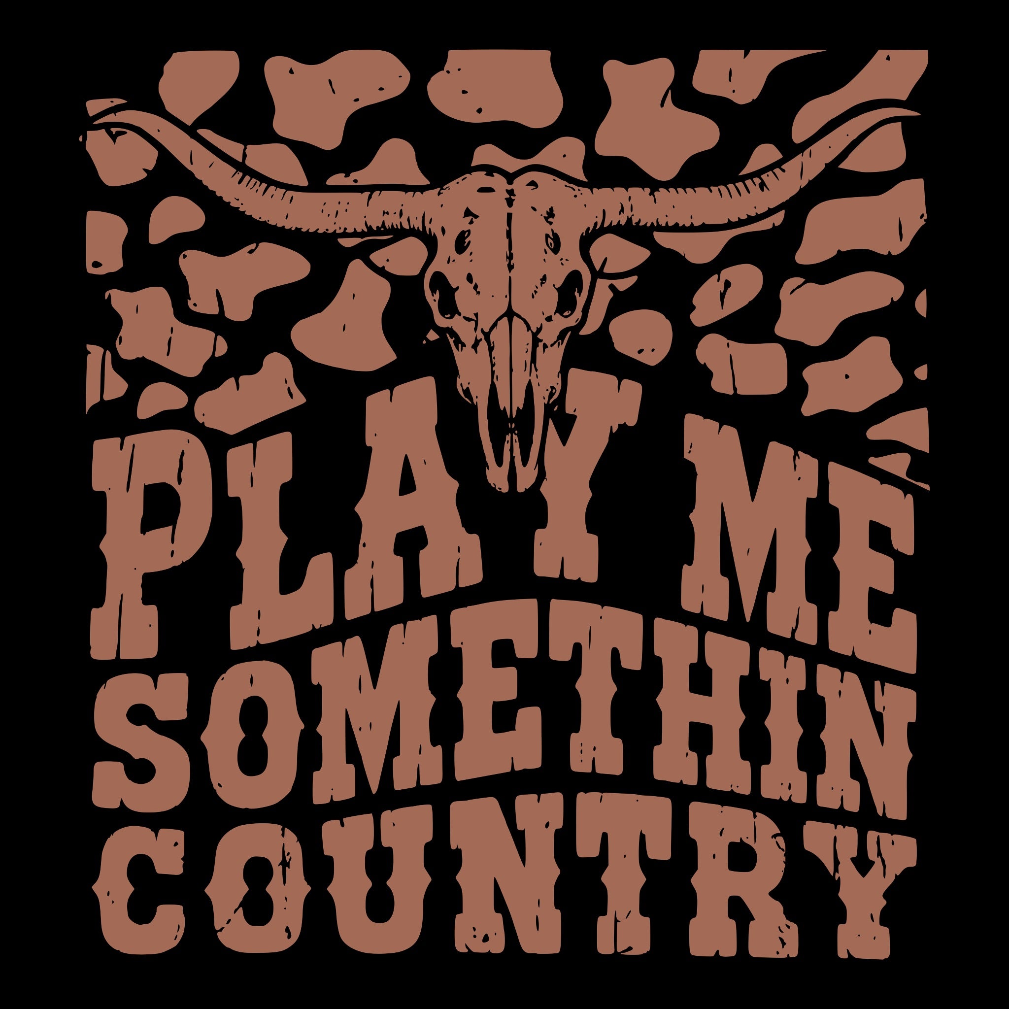Somethin Country Tee Black Design
