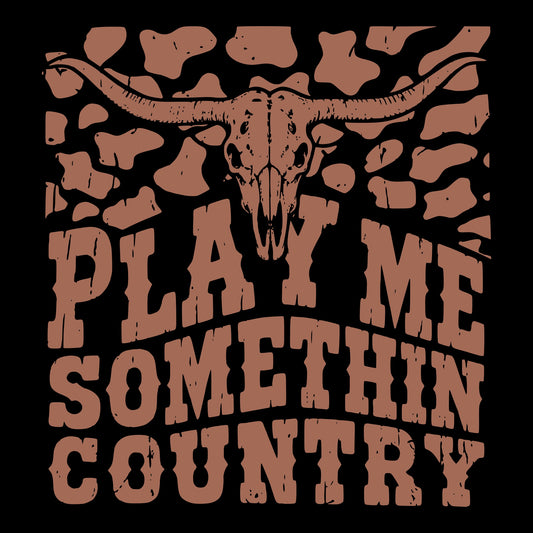 Somethin Country Tee Black Design