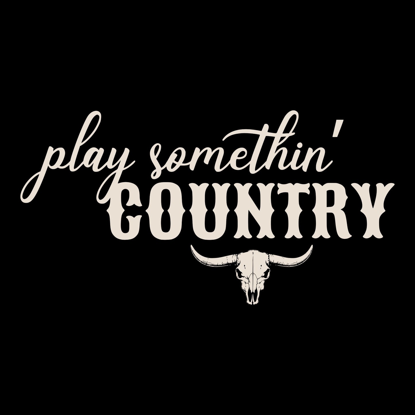 Somethin' Country Tee Black Design