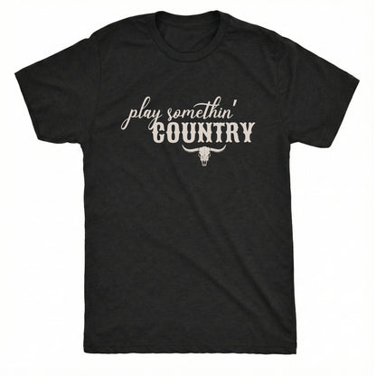 Somethin' Country Tee Black Mockup