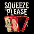 Squeeze to Please Tee Black Design