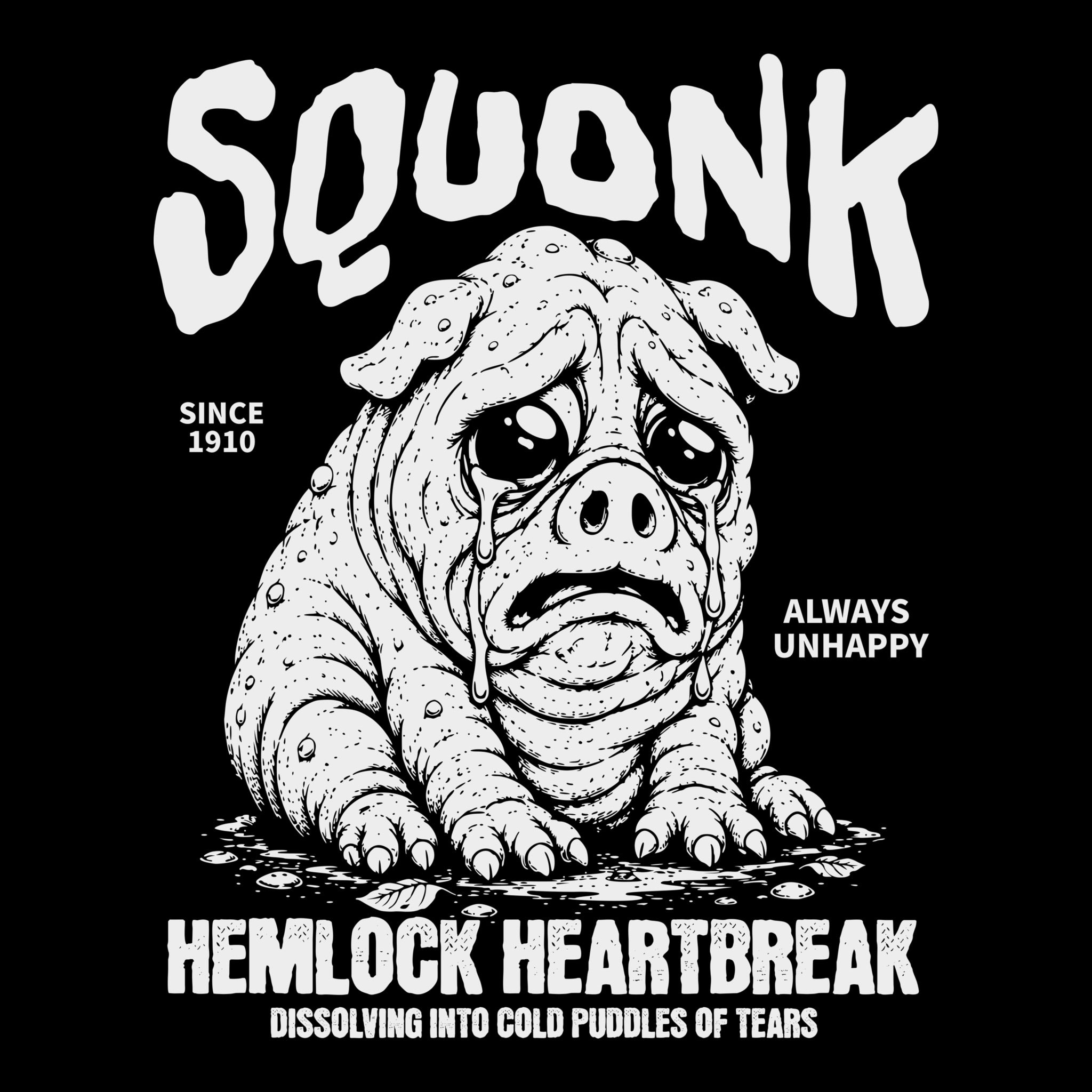 Squonk Tee Black Design