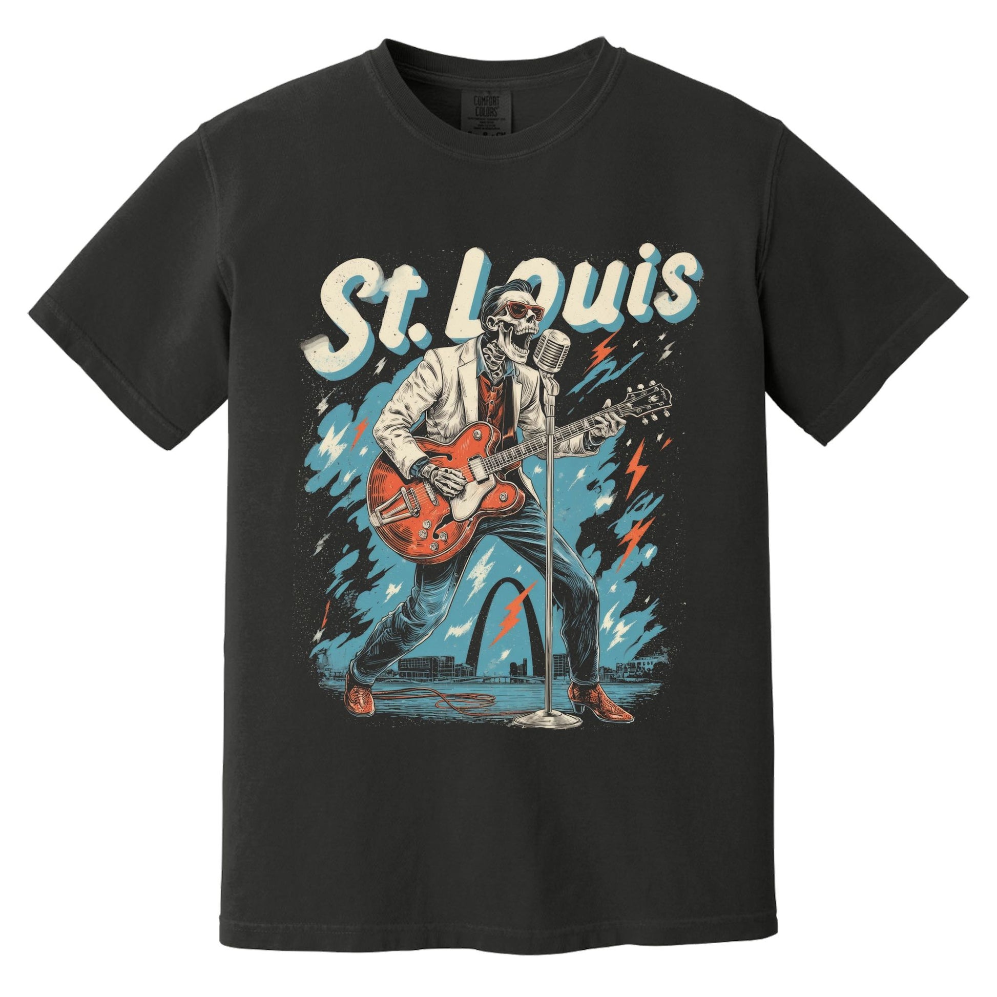 St. Louis Rock T-Shirt | Comfort Colors® 1717 Black