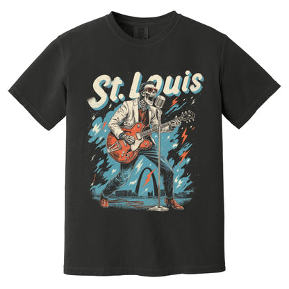 St. Louis Rock T-Shirt | Comfort Colors® 1717 Black