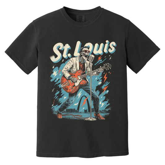 St. Louis Rock T-Shirt | Comfort Colors® 1717 Black