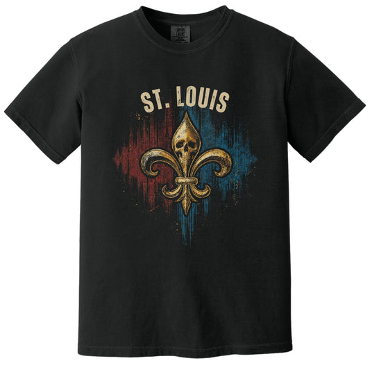 St. Louis Flag Tee | Comfort Colors® 1717 Black