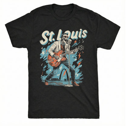 St. Louis Rock T-Shirt | Comfort Colors® 1717 Black