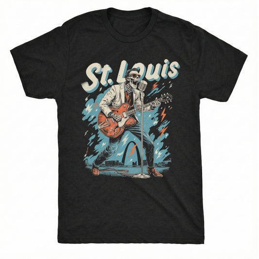 St. Louis Rock T-Shirt | Comfort Colors® 1717 Black