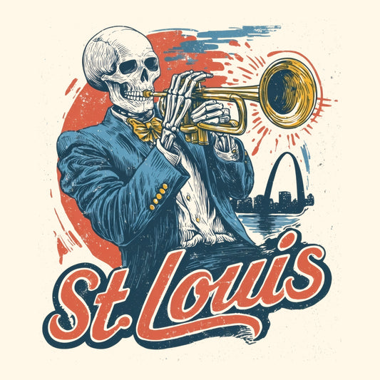 St. Louis Trumpeter T-Shirt Design