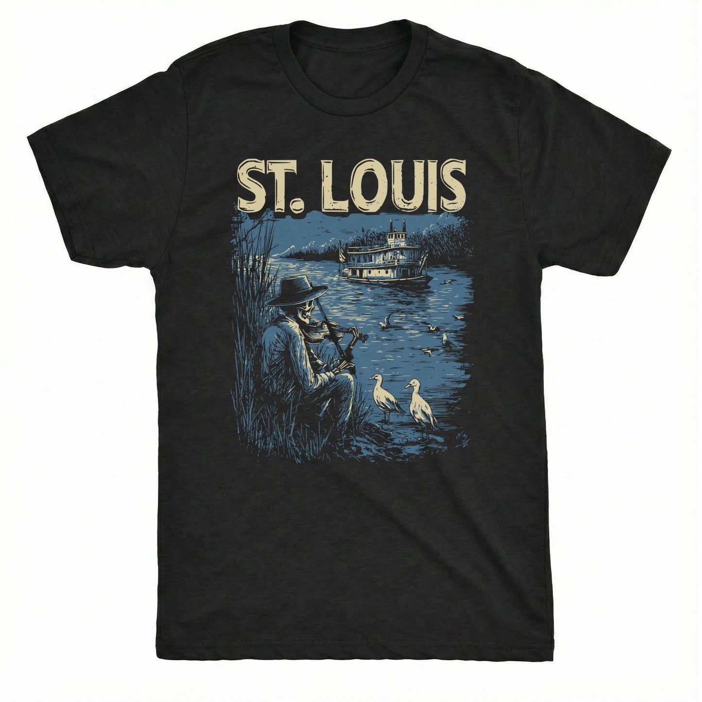 St. Louis Fiddler Tee | Classic Tee Black