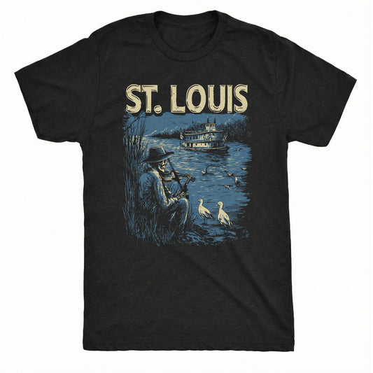 St. Louis Fiddler Tee | Classic Tee Black