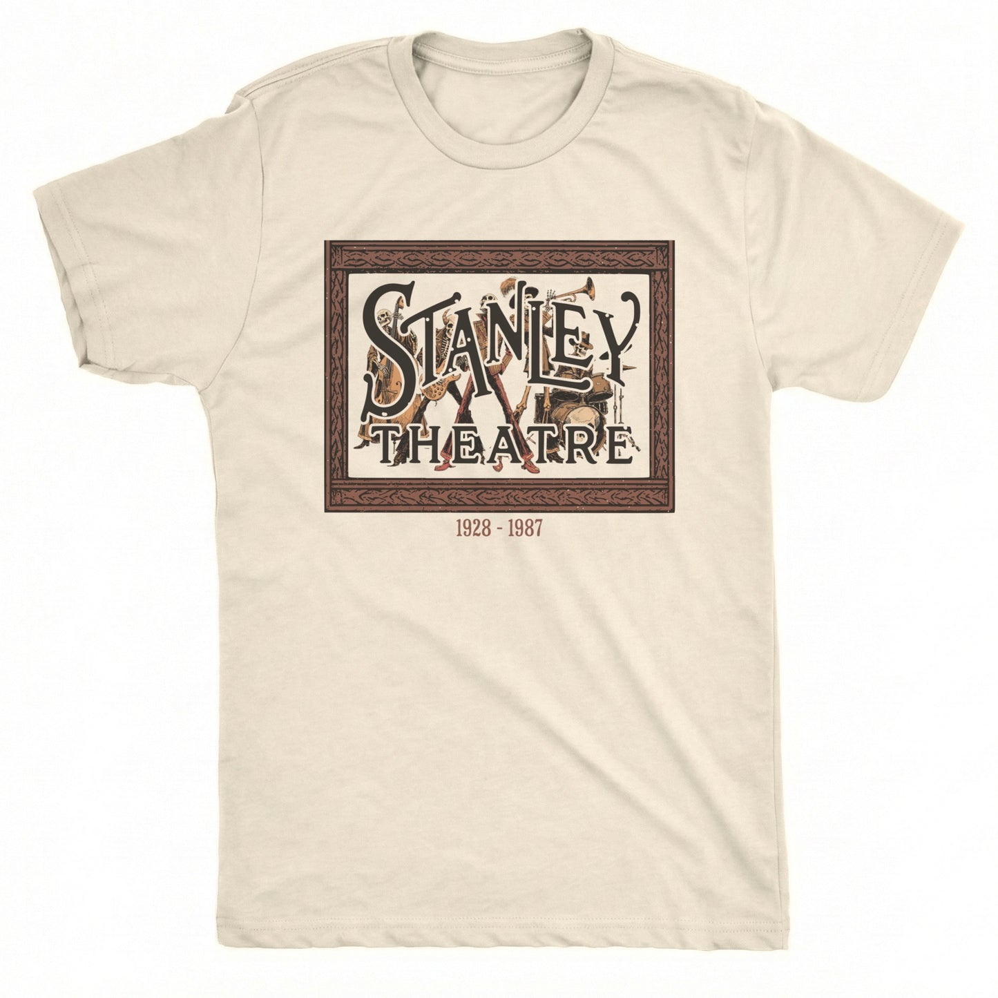 Stanley Theatre Tee Natural Mockup