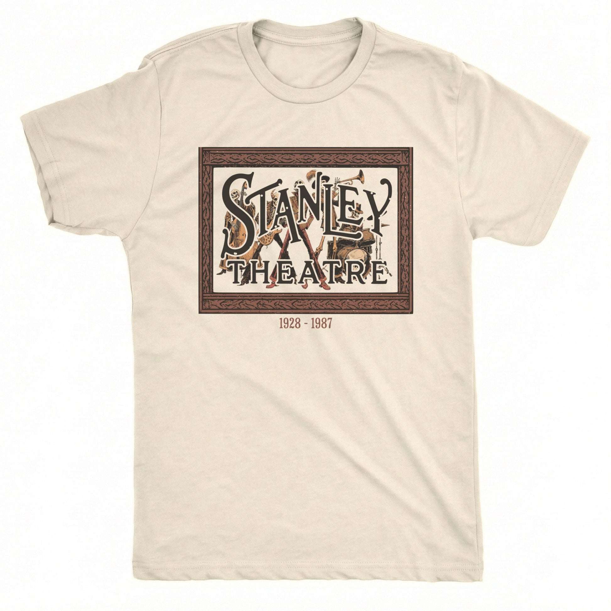 Stanley Theatre Tee Natural Mockup