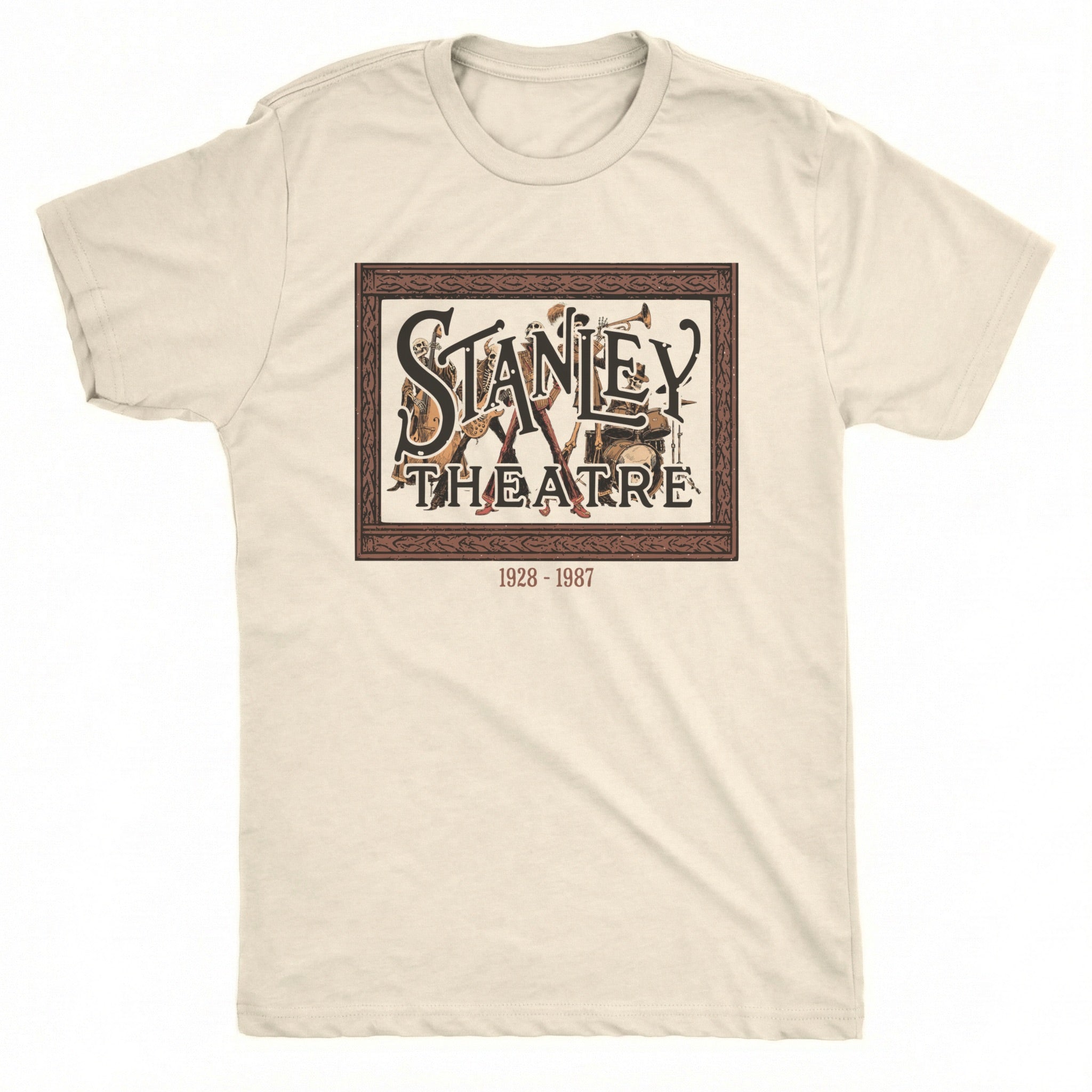 Stanley Theatre Tee Natural Mockup