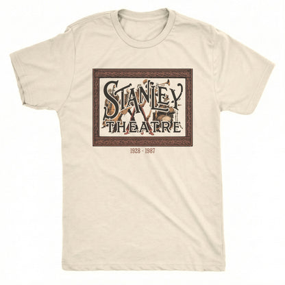 Stanley Theatre Tee Natural Mockup