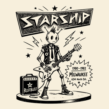 Starship Tee Natural Design