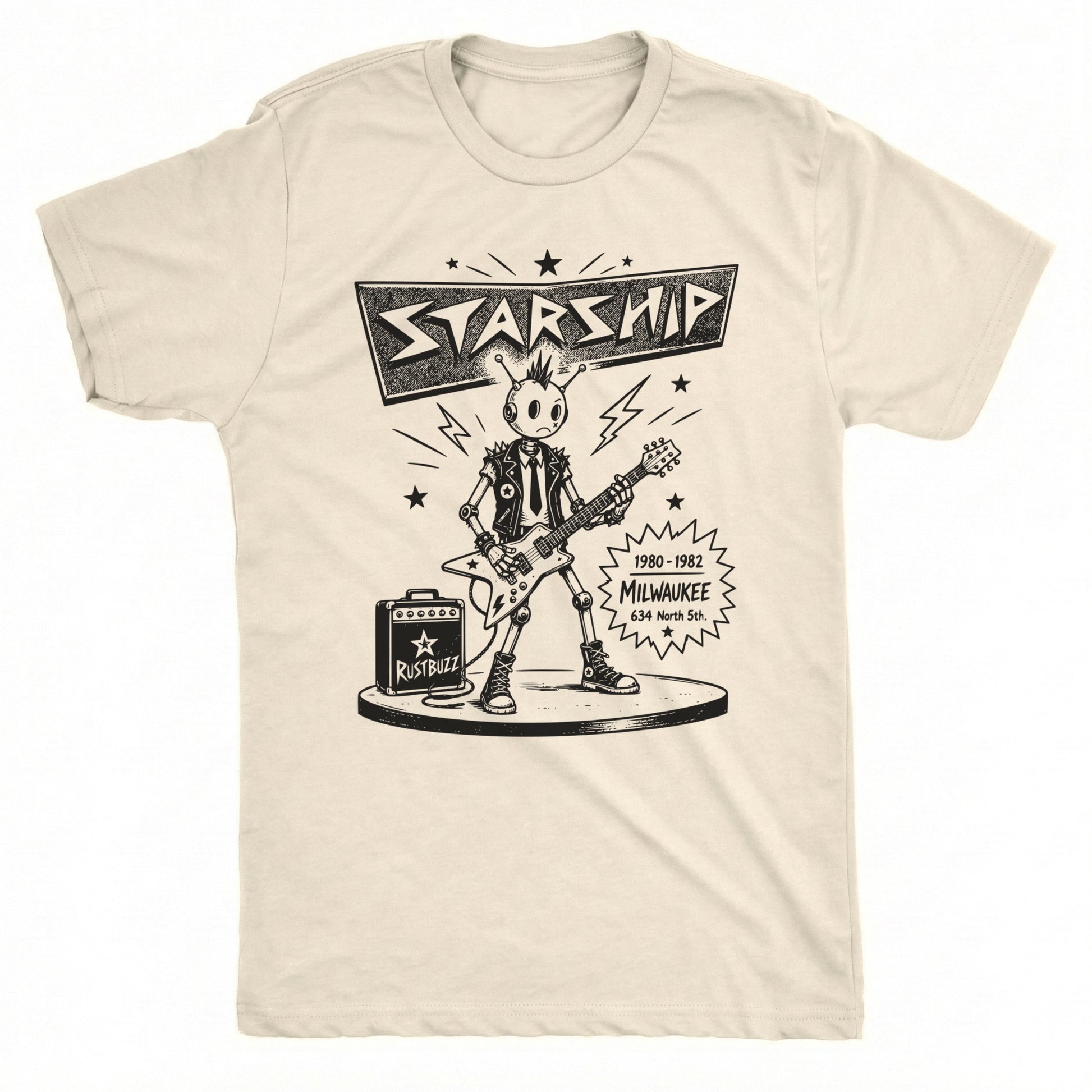 Starship Tee Natural Mockup