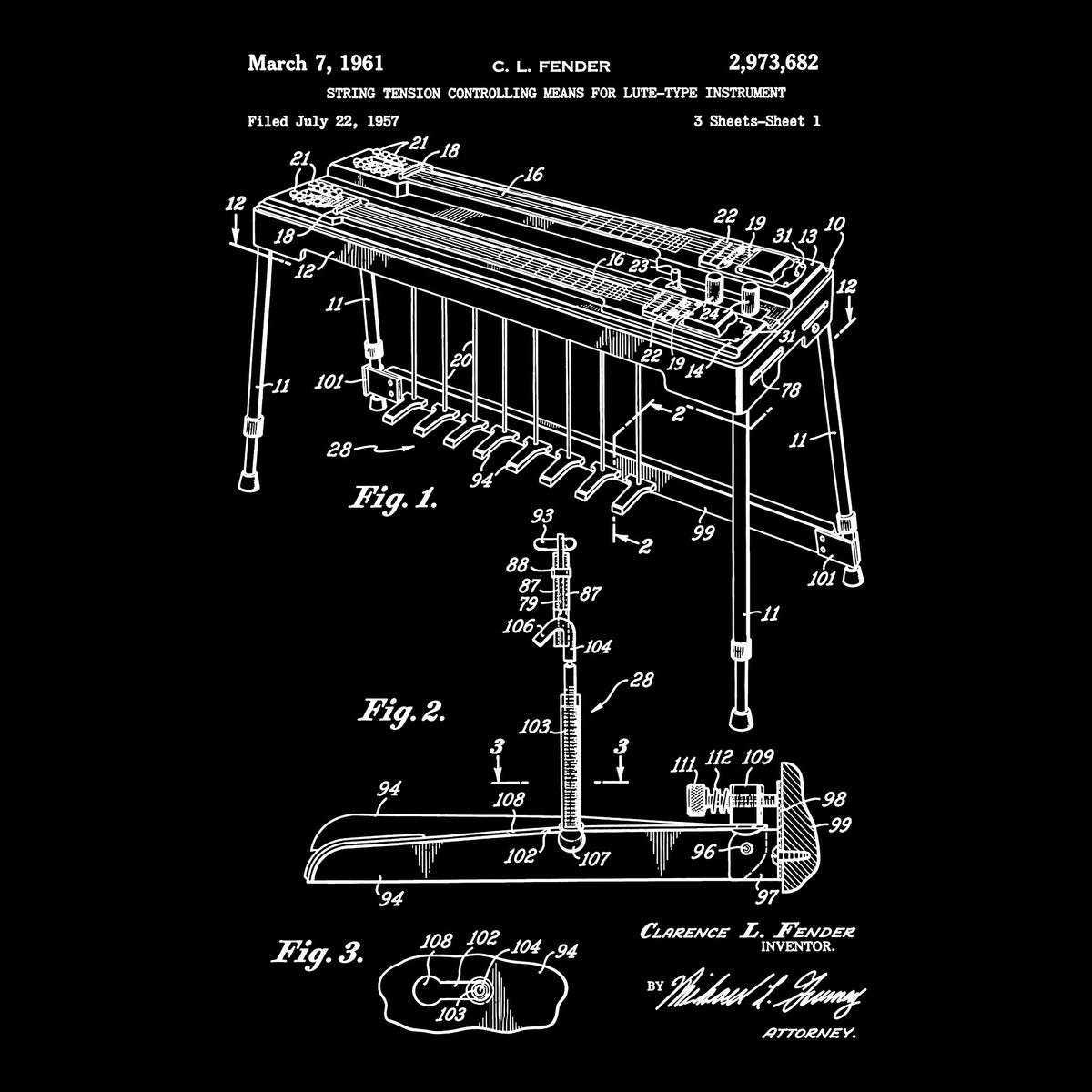 Steel Guitar Te Black Design