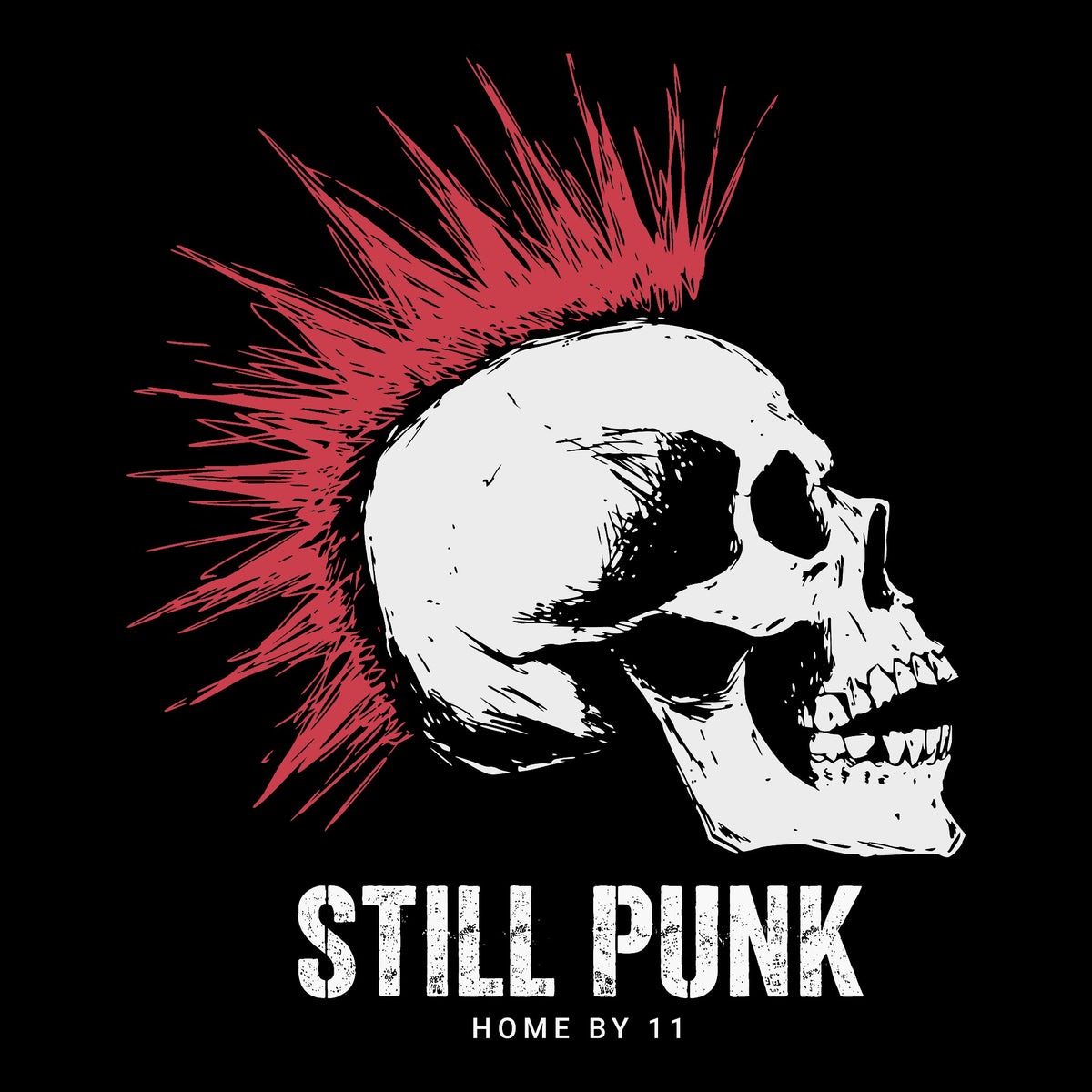 Still Punk Tee Black Design