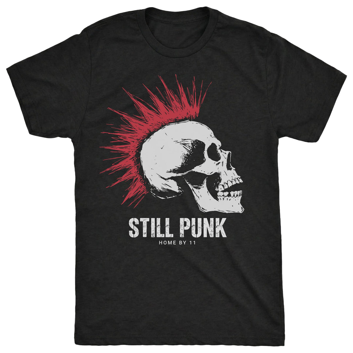Still Punk Tee Black Mockup