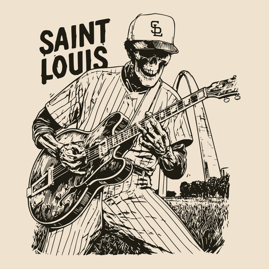 Stl Baseball Tee Natural Design