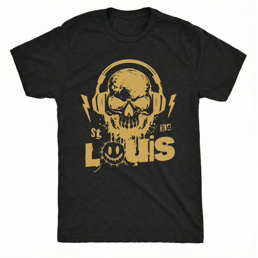 Stl Smiley Tee | Comfort Colors® 1717 Black