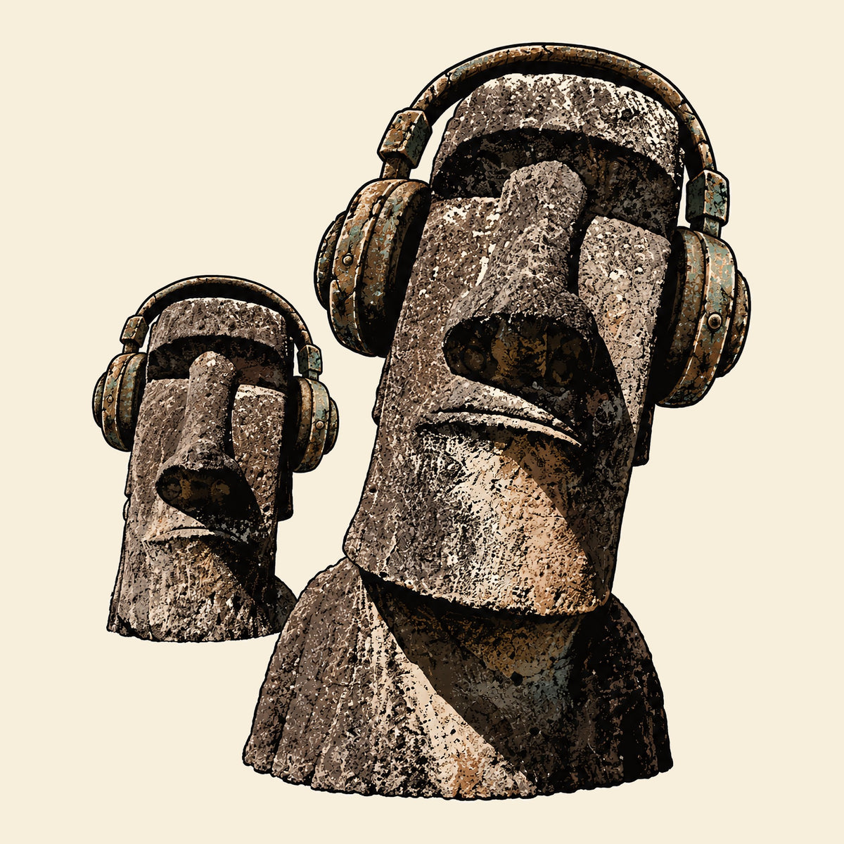 Stoneheads Tee Natural Design