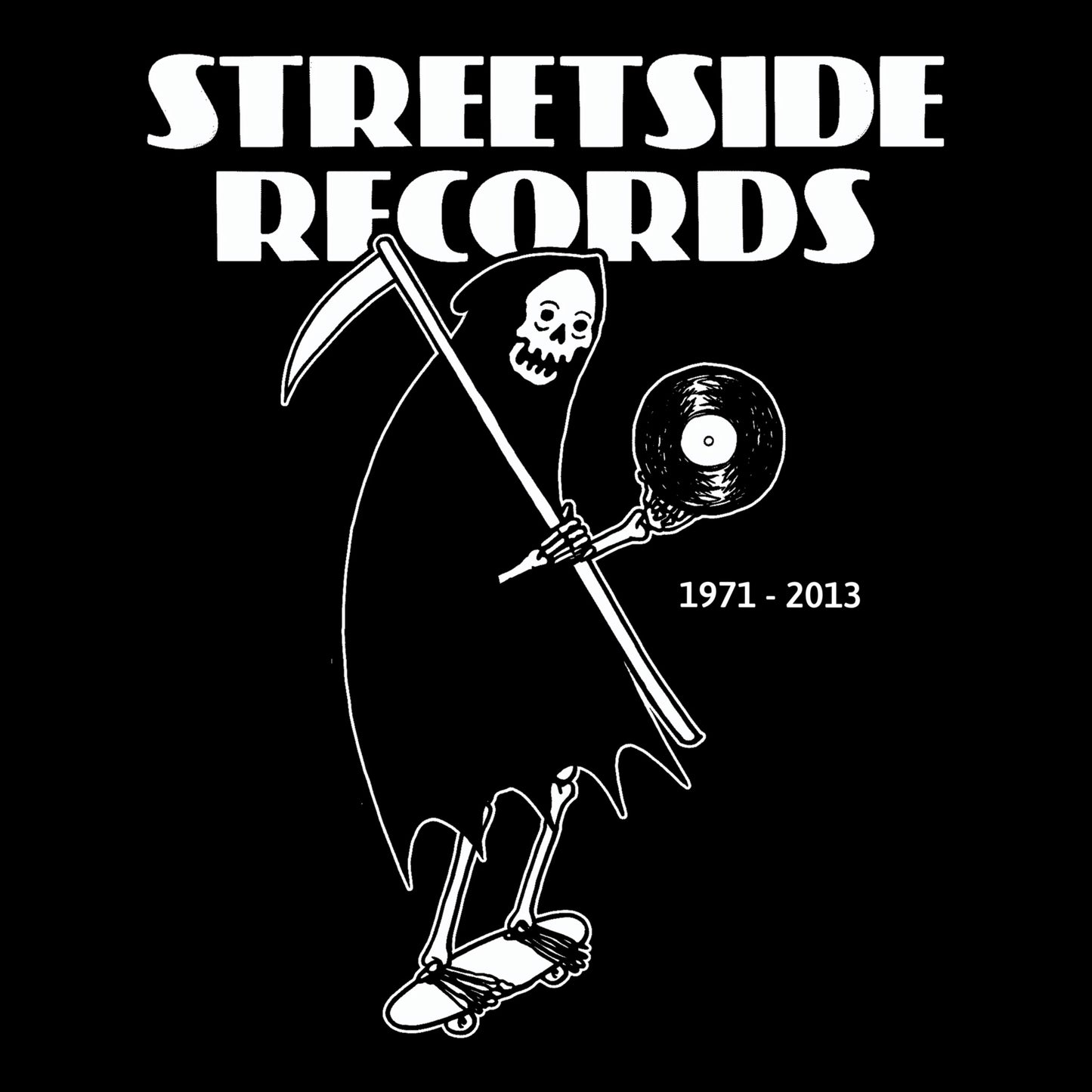 Streetside Records Tee Black Design