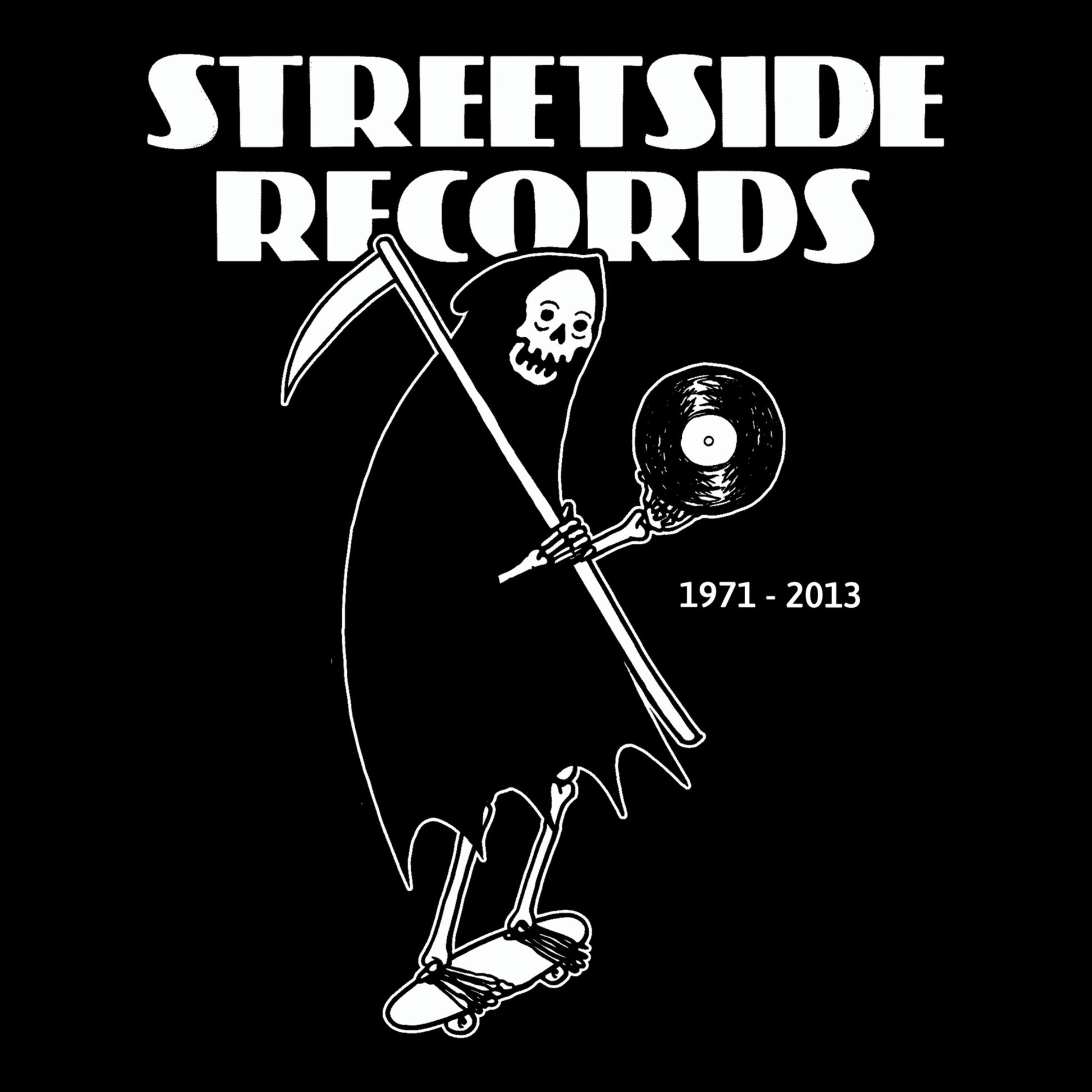 Streetside Records Tee Black Design