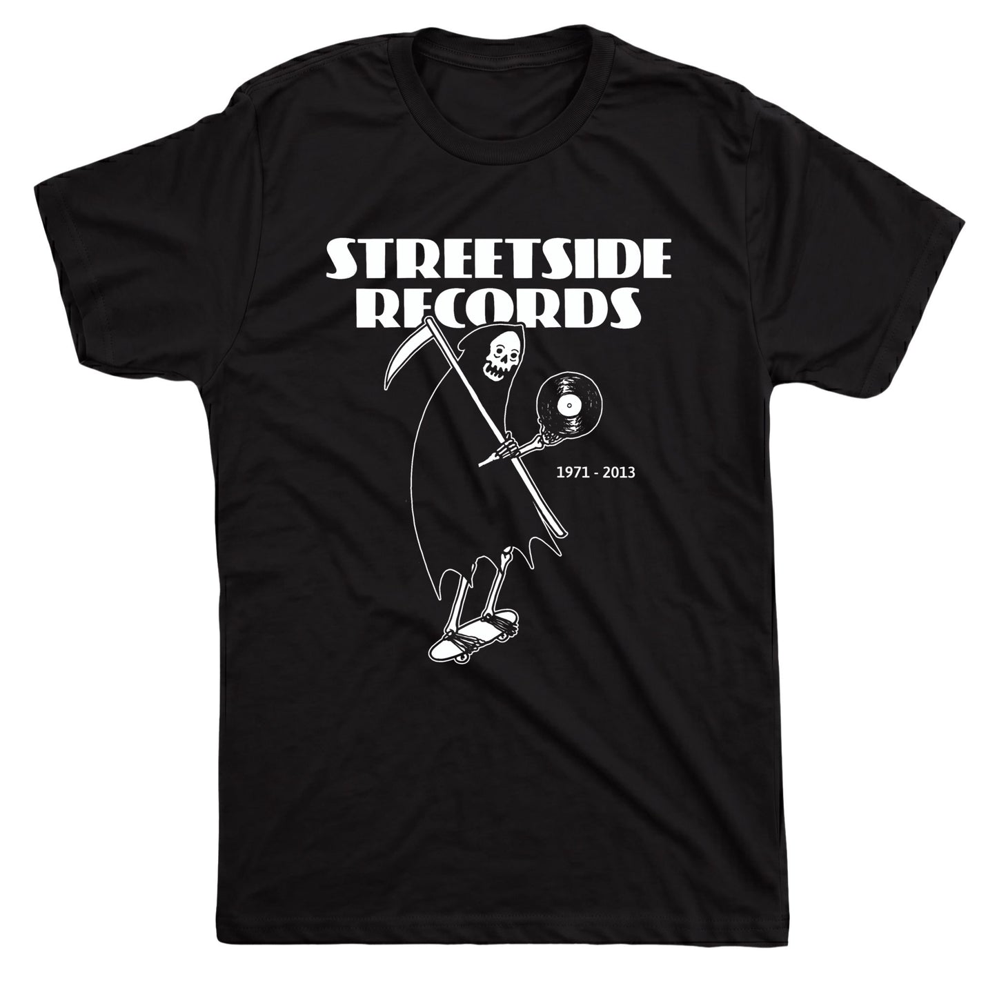 Streetside Records Tee Black Mockup