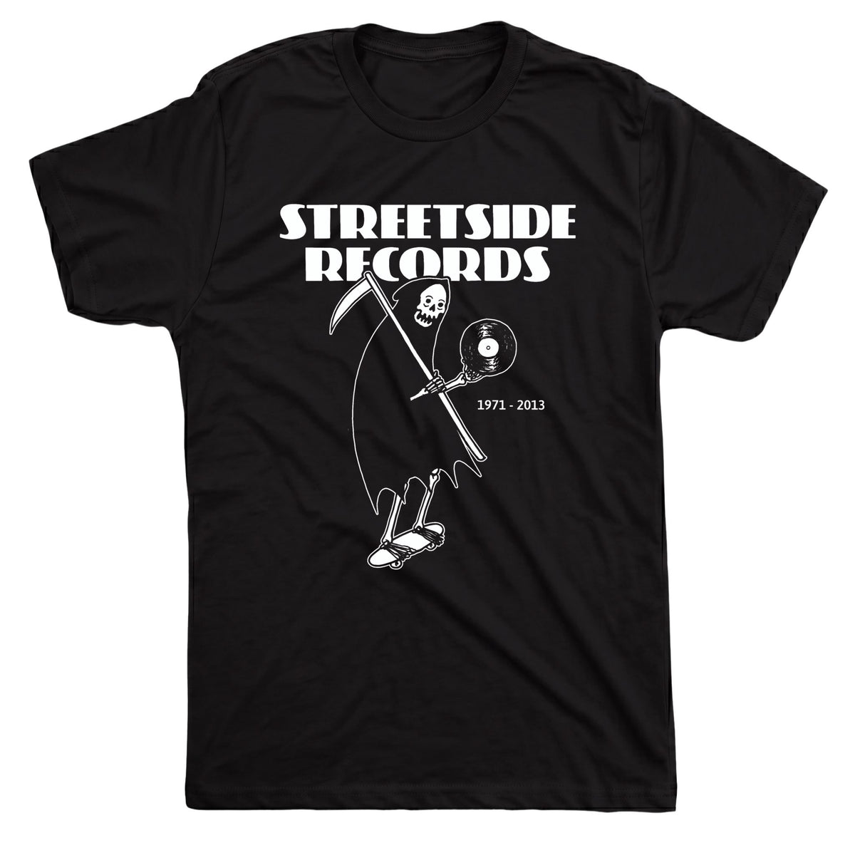 Streetside Records Tee Black Mockup
