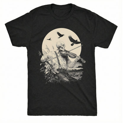 Sunrise Fiddler T-Shirt | Comfort Colors® 1717 Black