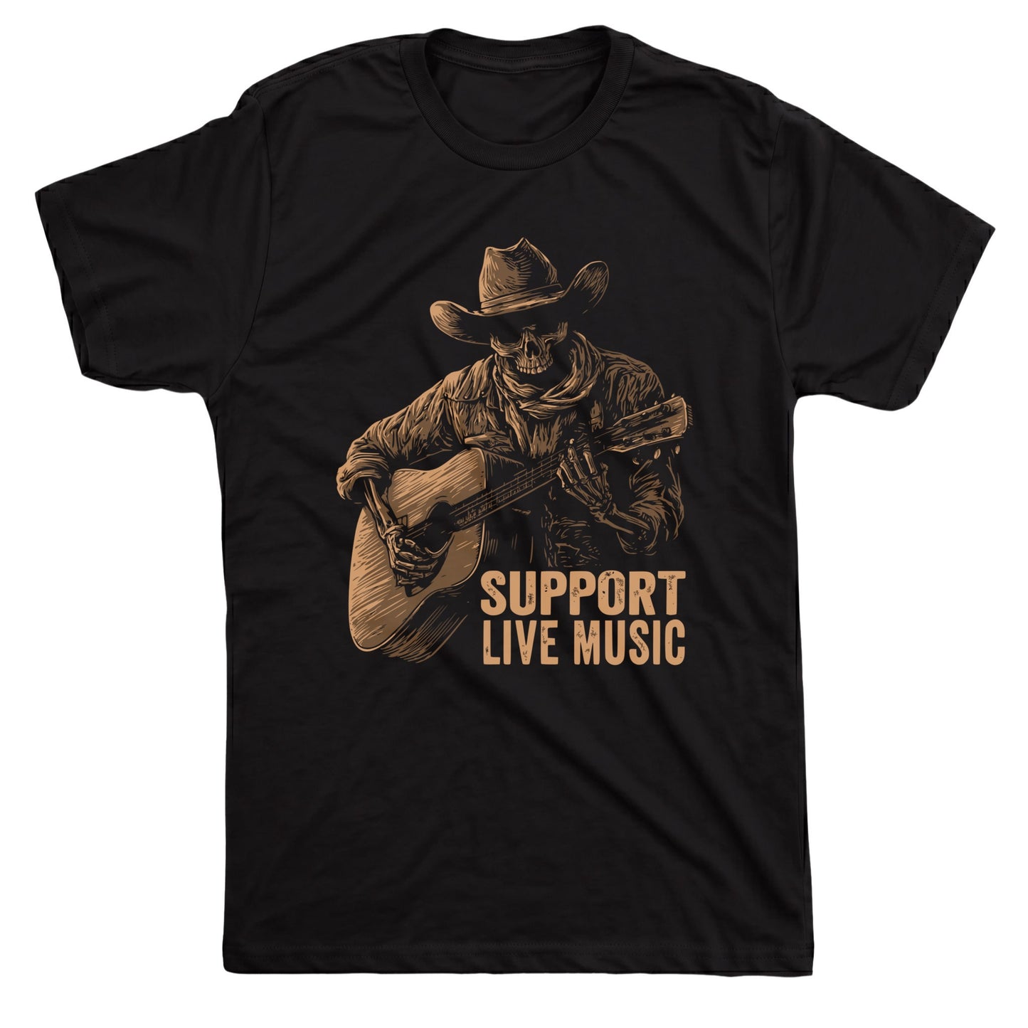 Support Live Music Black Mockup