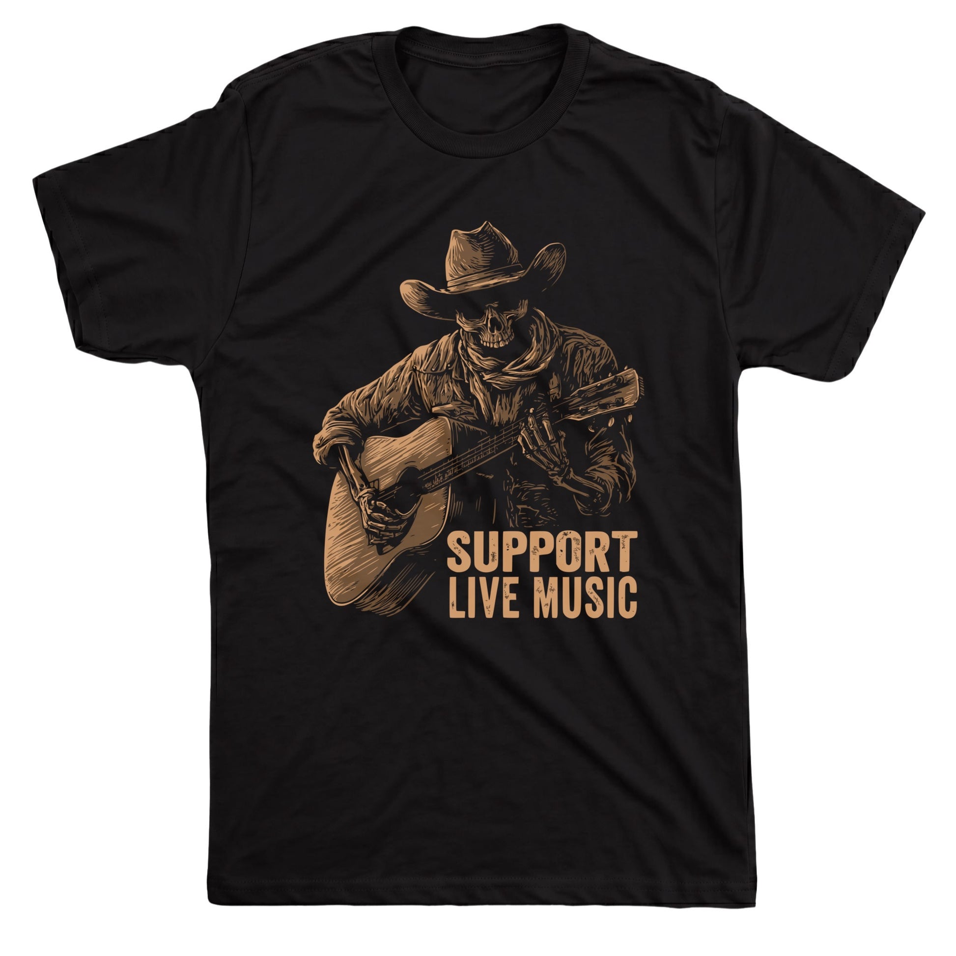 Support Live Music Black Mockup