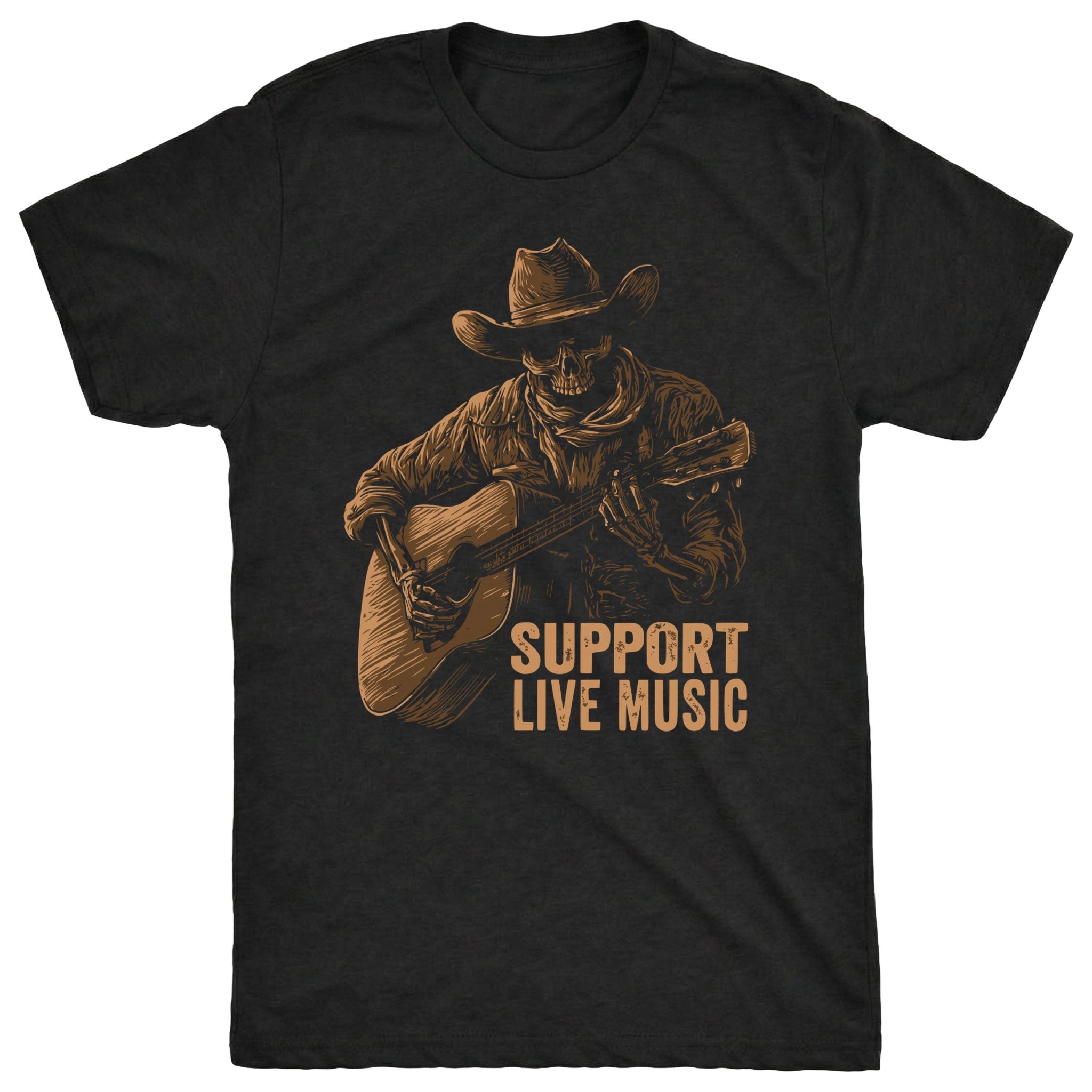 Support Live Music Black Mockup