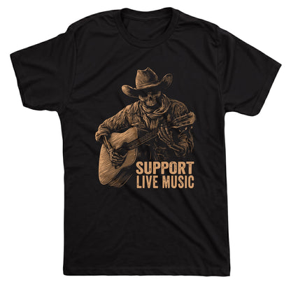 Support Live Music Black Mockup