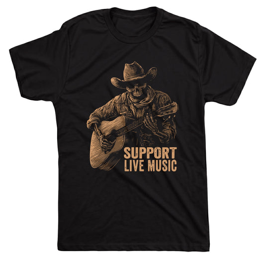 Support Live Music Black Mockup