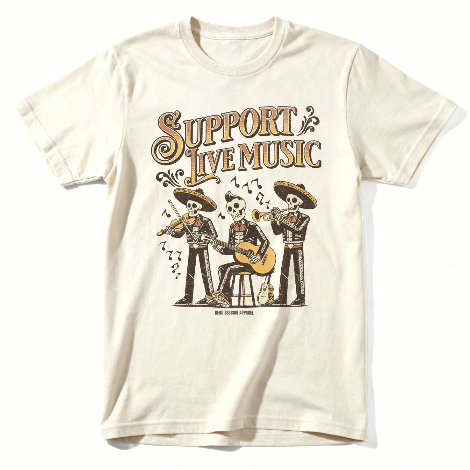Support Live Music Tee | Comfort Colors® 1717 Natural