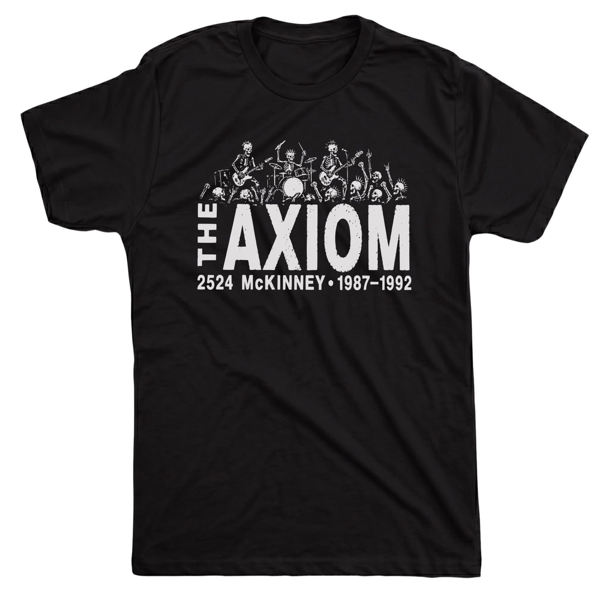 The Axiom Tee Black Mockup