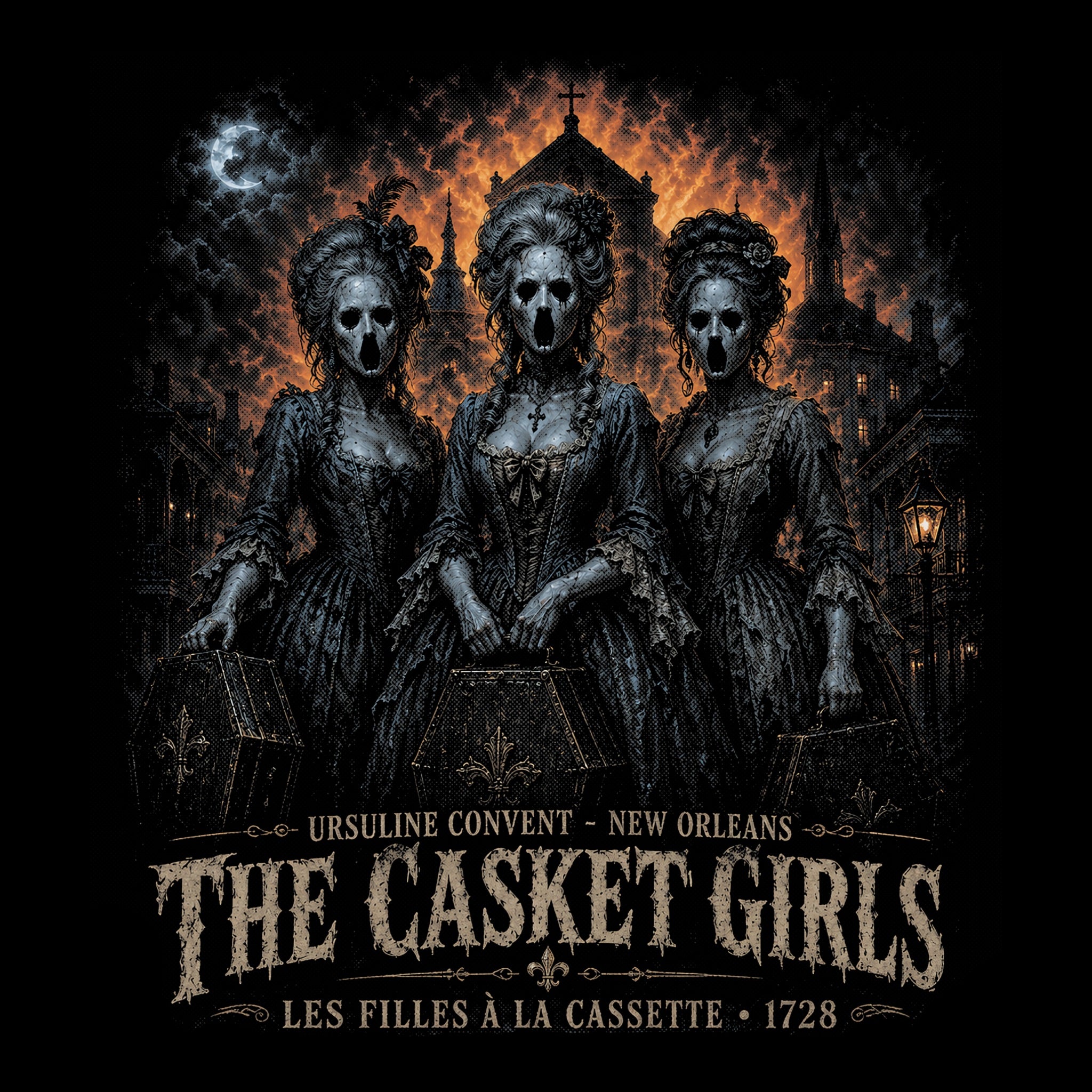 The Casket Girls Tee Black Design