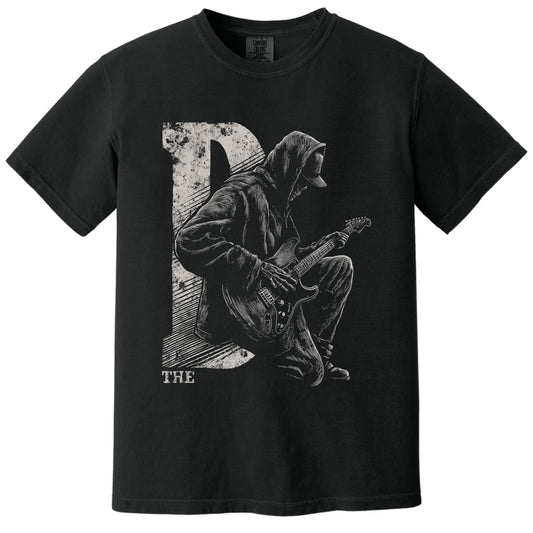 The D Guitarist Tee | Comfort Colors® 1717 Black